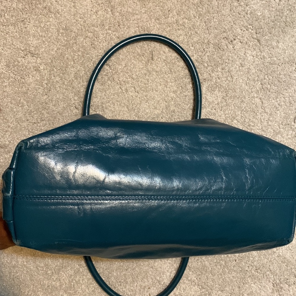 Large Marc Jacobs - Teal Color Leather Purse Hand/Shoulder Bag - Picture 7 of 15